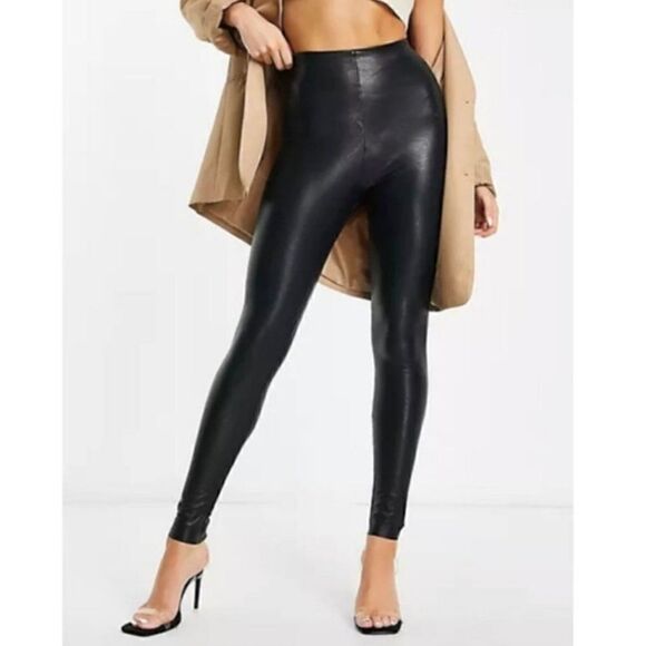 Commando Faux Leather Leggings Black Medium - Picture 1 of 6